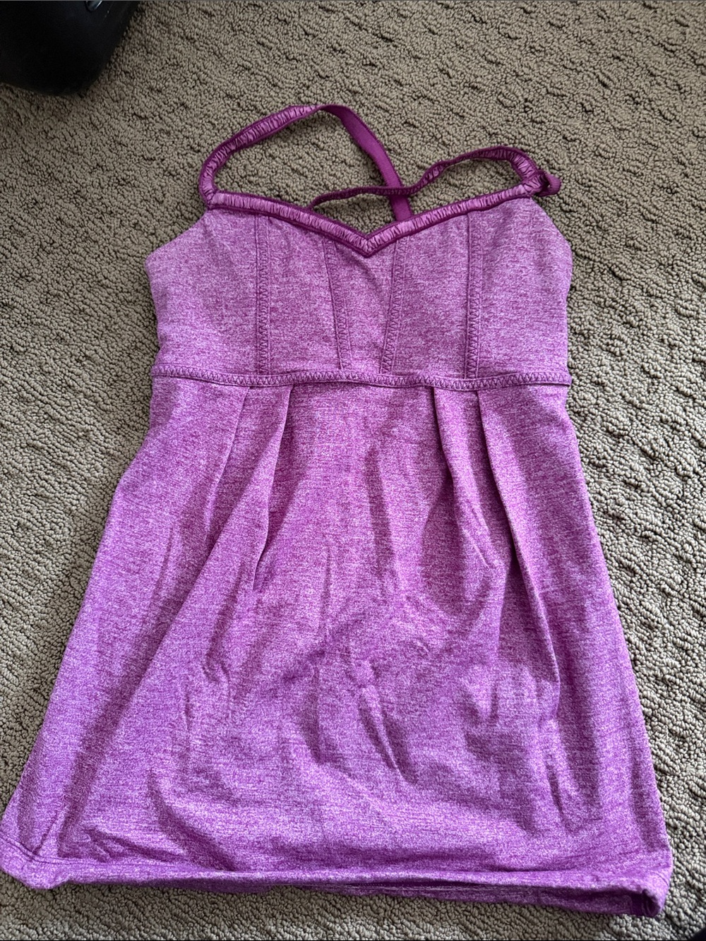 lululemon athletica Heathered Purple Strappy Chemise
